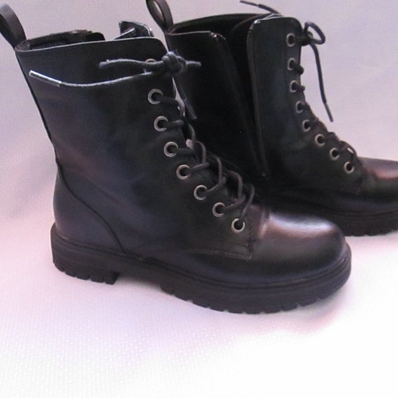 💥SO REINDEER WOMEN’S COMBAT BOOTS BLACK💥 WORN ONCE. EXCELLENT CONDITION; tag. - Picture 4 of 16